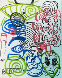 a drawing with a lot of different shapes and colors